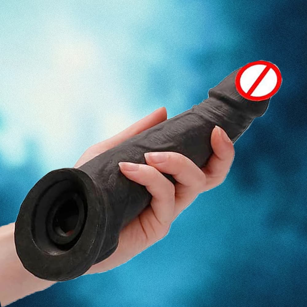 Soft Silicon Men Reusable 8inch Dragon Condom With Extra Length And Girth Penis Sleeve For Men Black Sleeve